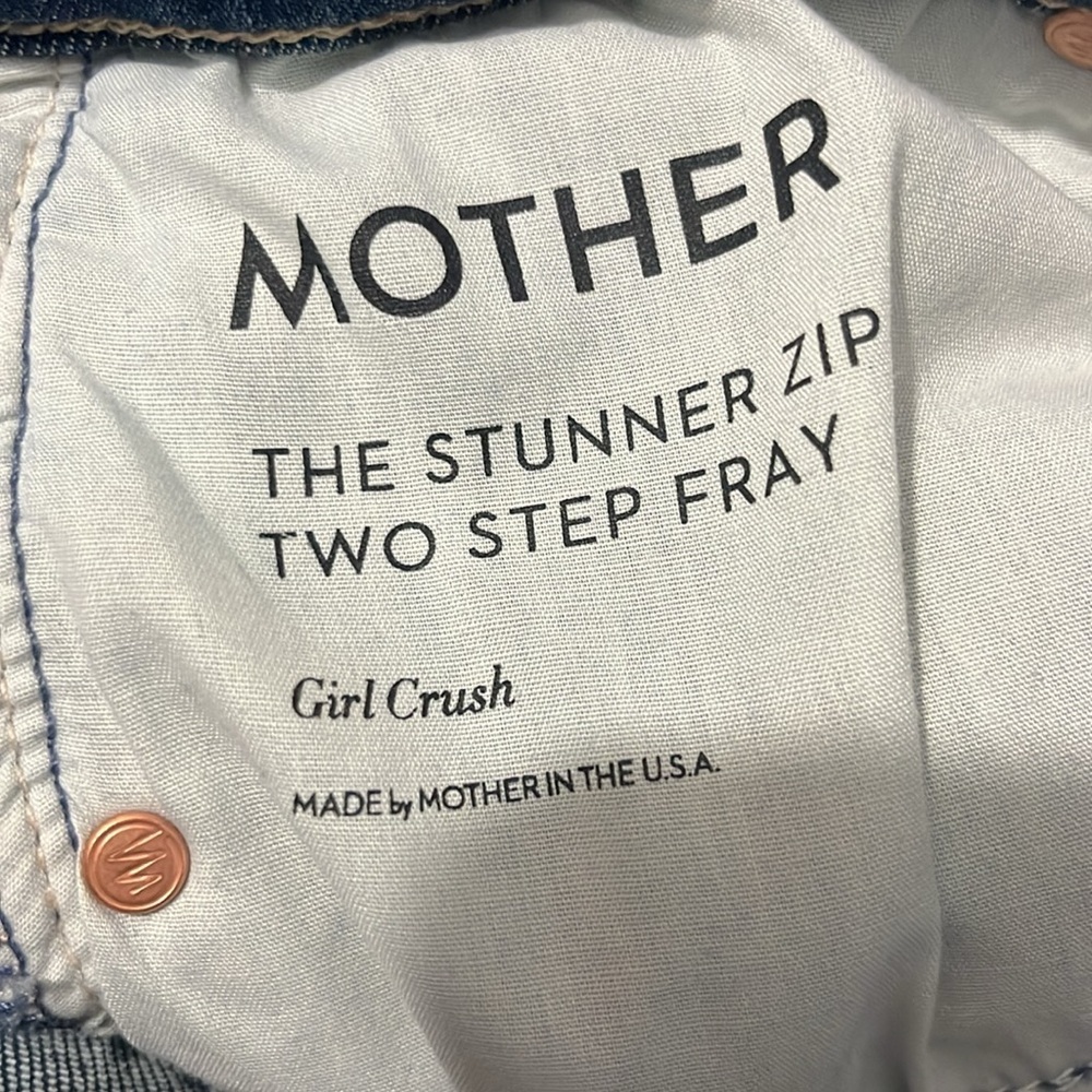 Mother The Stunner Zip Two Step Fray Size 24 - Picture 11 of 12